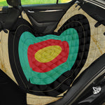 Grunge Bullseye Target Print Pet Car Back Seat Cover