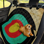 Grunge Bullseye Target Print Pet Car Back Seat Cover