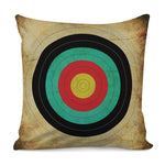 Grunge Bullseye Target Print Pillow Cover