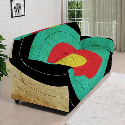 Grunge Bullseye Target Print Sofa Cover