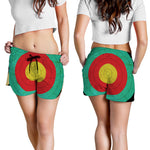Grunge Bullseye Target Print Women's Shorts