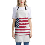 Grunge Flag Of USA Print Apron