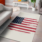 Grunge Flag Of USA Print Area Rug