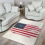 Grunge Flag Of USA Print Area Rug