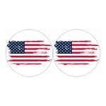 Grunge Flag Of USA Print Car Coasters