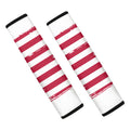 Grunge Flag Of USA Print Car Seat Belt Covers