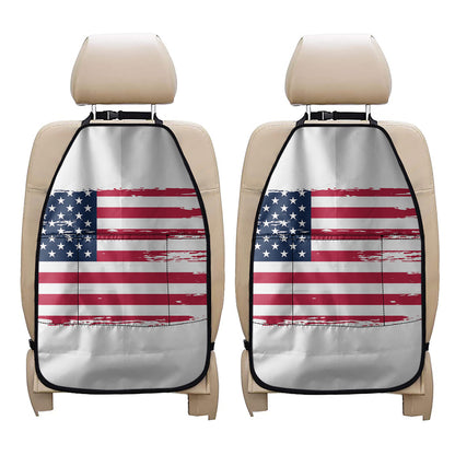Grunge Flag Of USA Print Car Seat Organizers