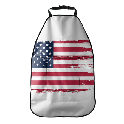 Grunge Flag Of USA Print Car Seat Organizers