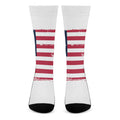 Grunge Flag Of USA Print Crew Socks