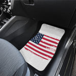Grunge Flag Of USA Print Front and Back Car Floor Mats