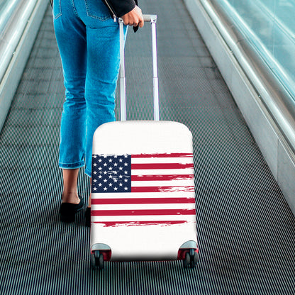 Grunge Flag Of USA Print Luggage Cover