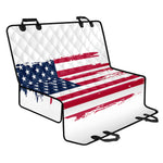 Grunge Flag Of USA Print Pet Car Back Seat Cover