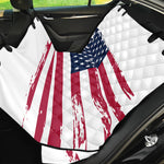 Grunge Flag Of USA Print Pet Car Back Seat Cover