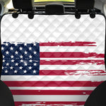 Grunge Flag Of USA Print Pet Car Back Seat Cover