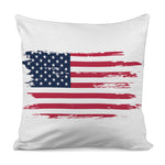 Grunge Flag Of USA Print Pillow Cover
