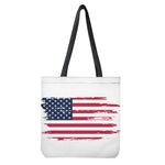 Grunge Flag Of USA Print Tote Bag