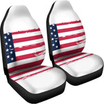 Grunge Flag Of USA Print Universal Fit Car Seat Covers