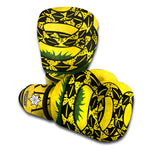 Grunge Gadsden Flag Print Boxing Gloves