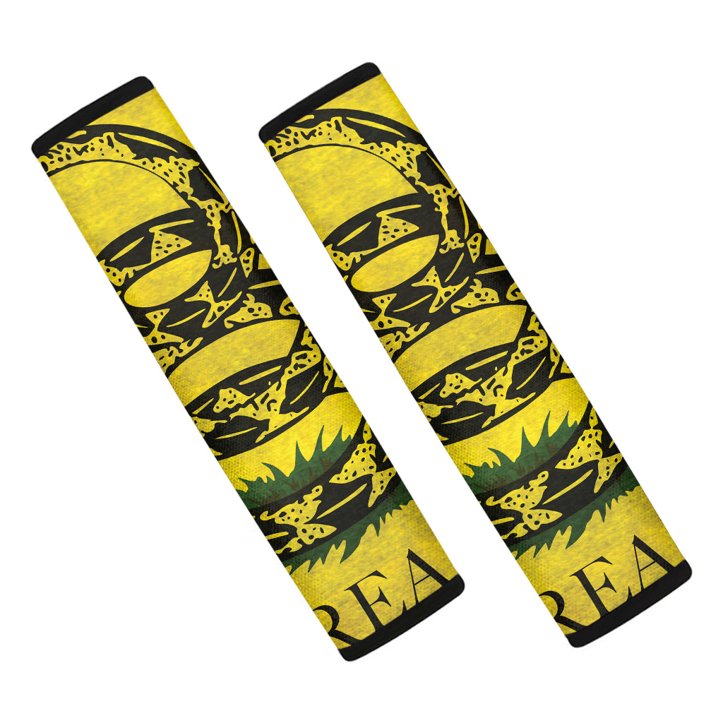 Grunge Gadsden Flag Print Car Seat Belt Covers
