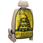 Grunge Gadsden Flag Print Car Seat Organizers