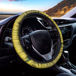 Grunge Gadsden Flag Print Car Steering Wheel Cover