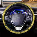 Grunge Gadsden Flag Print Car Steering Wheel Cover