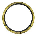 Grunge Gadsden Flag Print Car Steering Wheel Cover