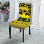 Grunge Gadsden Flag Print Dining Chair Slipcover
