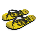 Grunge Gadsden Flag Print Flip Flops