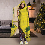 Grunge Gadsden Flag Print Hooded Blanket