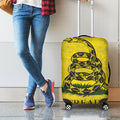 Grunge Gadsden Flag Print Luggage Cover