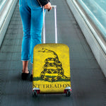 Grunge Gadsden Flag Print Luggage Cover