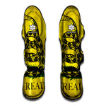 Grunge Gadsden Flag Print Muay Thai Shin Guard