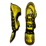 Grunge Gadsden Flag Print Muay Thai Shin Guard