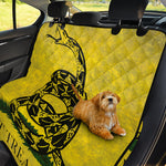 Grunge Gadsden Flag Print Pet Car Back Seat Cover