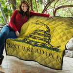 Grunge Gadsden Flag Print Quilt