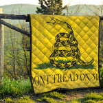 Grunge Gadsden Flag Print Quilt