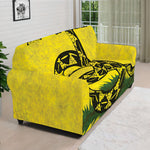 Grunge Gadsden Flag Print Sofa Cover