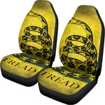 Grunge Gadsden Flag Print Universal Fit Car Seat Covers