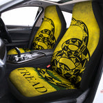 Grunge Gadsden Flag Print Universal Fit Car Seat Covers
