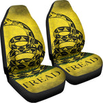 Grunge Gadsden Flag Print Universal Fit Car Seat Covers