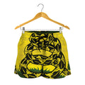 Grunge Gadsden Flag Print Women's Shorts