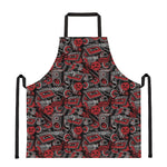Grunge Graffiti Pattern Print Apron