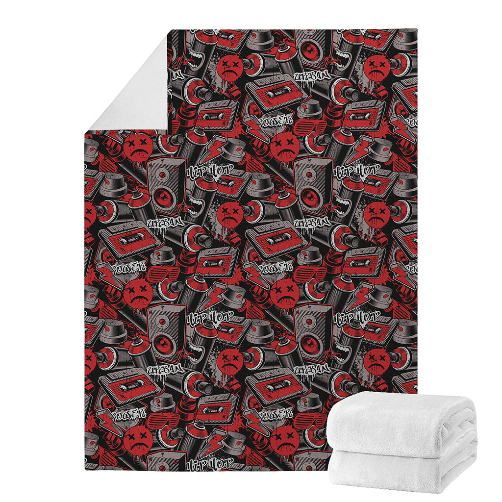 Grunge Graffiti Pattern Print Blanket