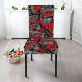 Grunge Graffiti Pattern Print Dining Chair Slipcover