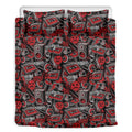 Grunge Graffiti Pattern Print Duvet Cover Bedding Set