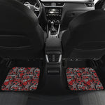 Grunge Graffiti Pattern Print Front and Back Car Floor Mats