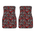 Grunge Graffiti Pattern Print Front Car Floor Mats