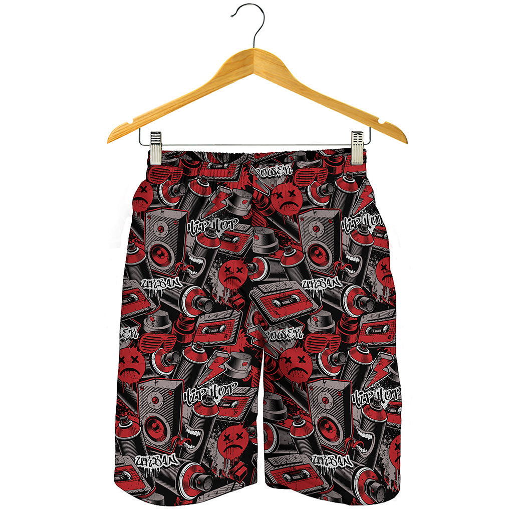 Grunge Graffiti Pattern Print Men's Shorts