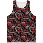 Grunge Graffiti Pattern Print Men's Tank Top